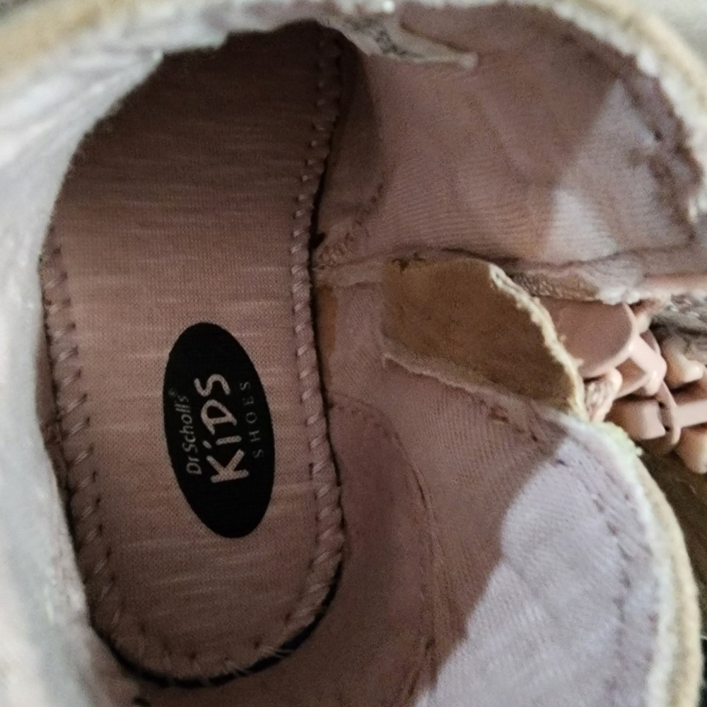 Dr Scholls Kids Boots Tan Suede Zip Side Ankle Booties Size 7 - Picture 5 of 8